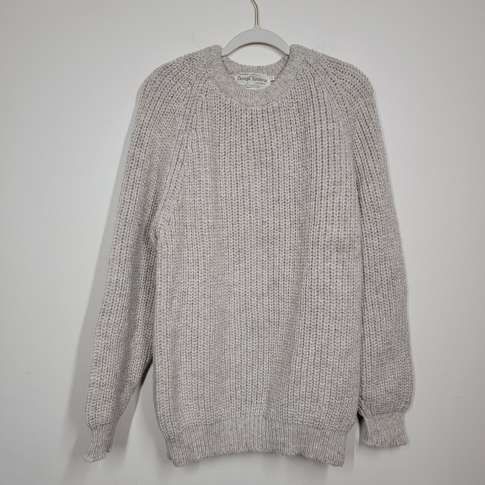 The peak of Donegal Knitwear handknit Irish wool sweater